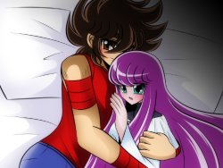 [Karin] Seiya x Saori - Hoshiya tanjō no urahen desu. (Saint Seiya Omega)