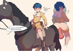 [ByeFrog] Little Prince Riding/Ridden by his Horse (Fire Emblem) [Portuguese-BR]