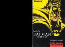 Batman Returns (1993) - SNES Manual