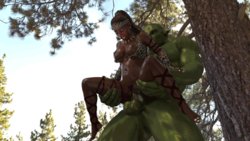 3D GIFS - Amaya & the Orc