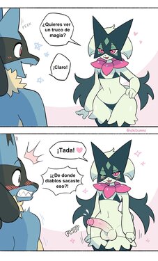 Meowscarada's Magic Trick [AkiBun] [Traduccion hecha por Neko Yuri]