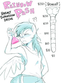 Rainbow Dash Breast Expansion Drive