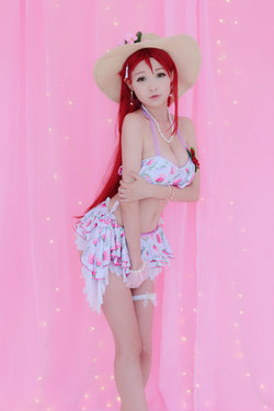 Love Live cosplay Riko x Ruby Hidori Rose x Virtual Geisha