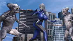 [yoidore] Ultraman Nexia Breast Blamed by two aliens