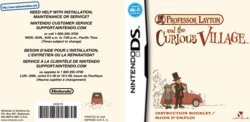 Professor Layton and the Curious Village (Nintendo DS) Game Manual