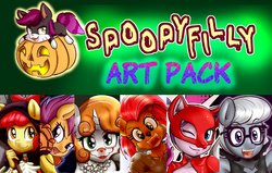 [Anibaharuthecat] Spoopyfilly Art Pack (My little pony)
