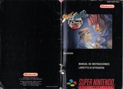 Street Fighter Alpha 2 - SNES Game Manual (Spanish, Italian)