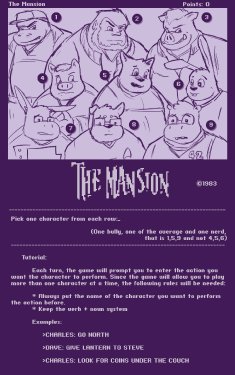 Caesarcub - Interactive Fiction - The Mansion