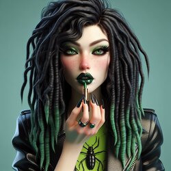 Dreads Taylor Hebert-Worm/Parahumans [Ai Generated]