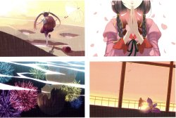 Koyomimonogatari full color postcard set