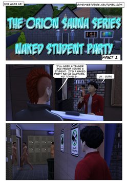 (ENG) Orion sauna series part 2 Naked student party (gay sims stories)