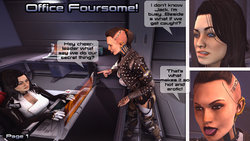 [LadyChi] Office Foursome (Mass Effect)