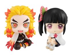 Demon Slayer: Kimetsu no Yaiba Look Up Series Kyojuro Rengoku & Kanao Tsuyuri Figure Set With Gift [bigbadtoystore.com]