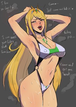 [imsofckinlost] Mythra in Heat (Xenoblade Chronicles)