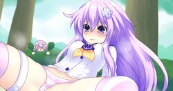 [KATADE] Nepgear Straddling the Dogoo (Hyperdimension Neptunia)