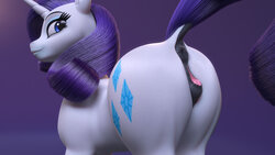 [Clopician] Rarity Ass Tease (My Little Pony)