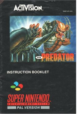 Alien VS Predator (1993) - SNES Manual