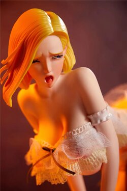 LORIBEAR SEX-TOYS Dragon Ball lazuli Android 18 Figure Sex Doll 2in1 Silicone Love Doll Masturbator