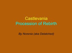 Castlevania Procession of Rebirth
