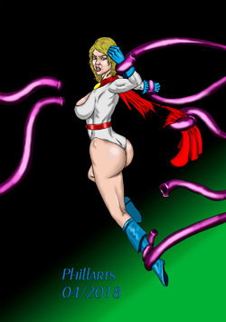 [Phillarts] Powergirl vs Tentacles (Justice League)