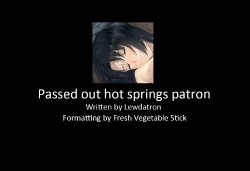 [Innocent Grey] Passed Out Hot Springs Patron [English] [Rewrite] {Lewdatron}