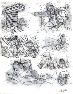 [John E. Skillet (Skillet91)] Bangin' Bros. Sketch: Attack On Teen Titans