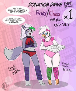 Donation Drive: Roxy and Chica!