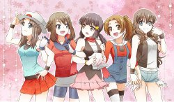 Pokemon Girl Ensemble SwitchaROO (Non-Hentai) Misty (Kasumi) カスミ May (Haruka) ハルカ Dawn (Hikari) ヒカリ Iris アイリス Hilda (Touko) トウコ Rosa (Mei) メイ Lyra (Kotone) コトネ