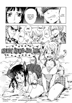 [Kurione-sha (YU-RI)] Neko Neko no Mi! (Yokujou Pirates ~Wanpi Soushuuhen~) (One Piece) [English] =Ero Manga Girls & maipantsu= [Digital]
