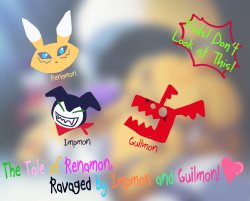 [68] Renamon o Impmon to Guilmon ga Ryoujoku Shichau Ohanashi | The Tale of Renamon, Ravaged by Impmon and Guilmon (Digimon) [English] [クロカギ]