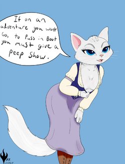 [DontFapGirl] Dulcinea showing a little fur (The Adventures of Puss in Boots)