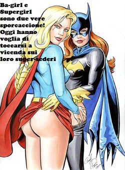 Le super-sculacciate di Batgirl e Supergirl