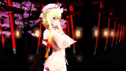 [MMD][Tonjiru lion] Yakumo Yukari - The photography at the shrine Vol.1~4