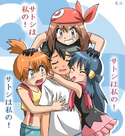 Artist Endless-Summer181 Pokemon (Non-Hentai) Misty (Kasumi), カスミ May (Haruka), カスミDawn (Hikari) ヒカリ
