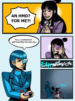[darkchibishadow] Blue Screens's HMD (Ace Attorney)