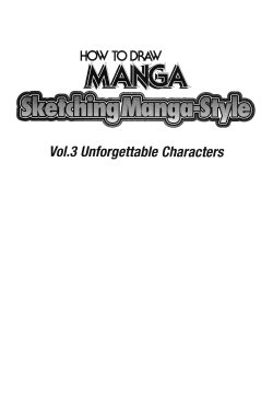Sketching Manga-Style Vol. 3 - Unforgettable Characters
