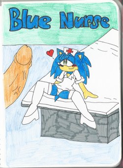 [KatarinaTheCat] Blue Nurse (Sonic The Hedgehog)