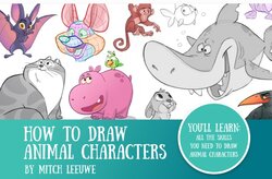 How to draw animals Mitch Leeuwe