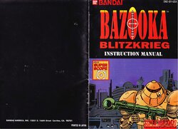 Bazooka Blitzkrieg (1992) - SNES Manual