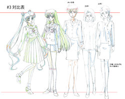 Sailor Moon Crystal Season 1 Settei + Color Designs