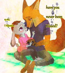 [Monmokamoko] Kitakaze mo taiyō mo ketobasu junshin - Have You Never Been Kissed? (Zootopia)