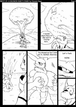 [Victoria Viper, Mykiio] Pent Up: A Digimon Smut Comic (Digimon)