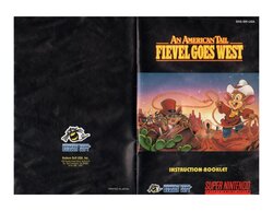 An American Tail: Fievel Goes West (1994) - SNES Manual