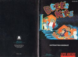 Bebe's Kids (1994) - SNES Manual