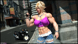 Muscle girls 3D models_ part 2 by Tigersan