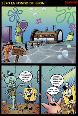[Drawn-Sex] Fucking In The Kitchen | Sexo En Fondo de Bikini (Spongebob Squarepants) [Spanish] [Sexvilla]