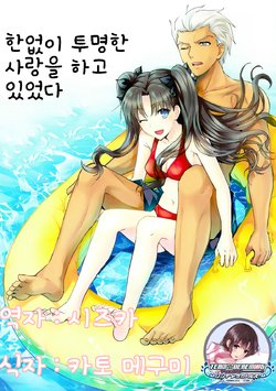 (C90) [3V2Umezakoori70 (Midou Pengin)] Kagirinaku Toumei na Koi o Shiteita | 한없이 투명한 사랑을 하고 있었다 (Fate/stay night) [Korean] [팀☆데레마스]