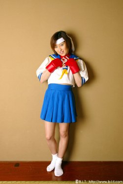 [BLT-107] (Mai Saeki) - Sakura Kasugano @ Street Fighter Zero 2