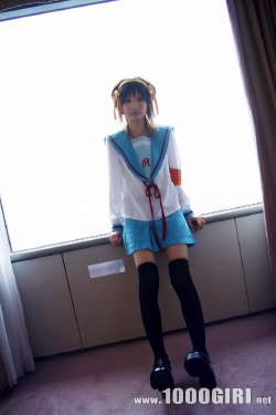 [1000GIRI] Haruhi Cosplay Nude - Serina