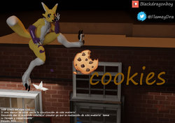 COOKIE Spanish Renamon Flamedramon